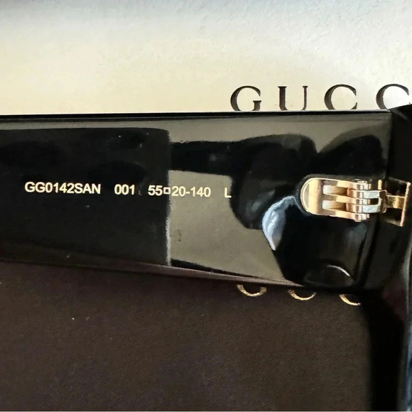 Pre-owned Gucci sunglasses large black 💞 - Picture 11 of 13